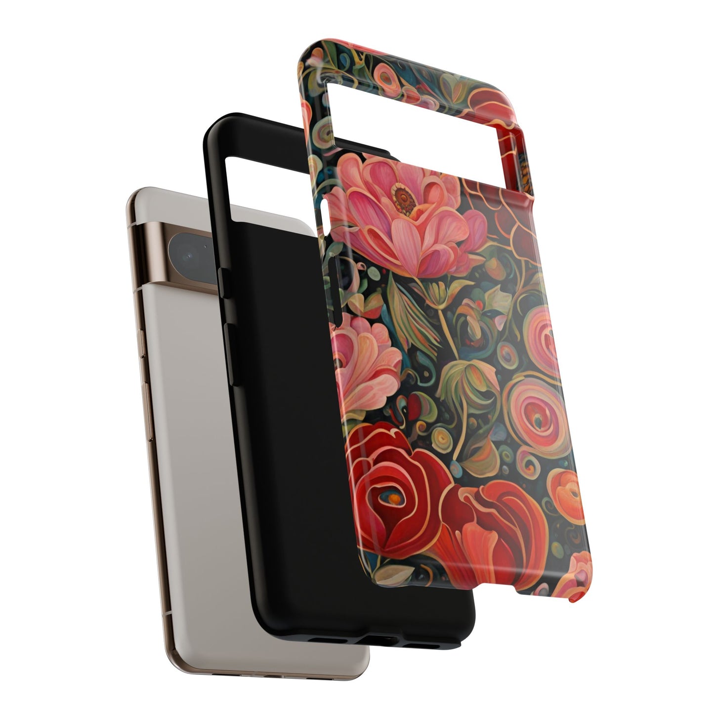 February Flowers iPhone Samsung Galaxy Google Pixel Tough Cases