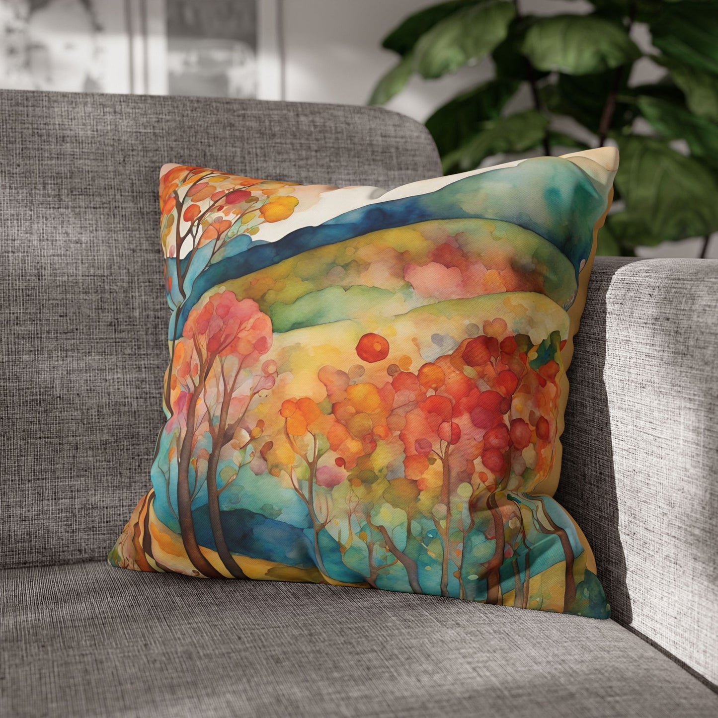 Guthrie Hills Square Poly Canvas Pillowcase