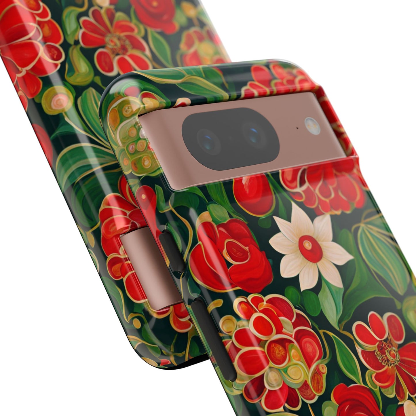 December Flowers iPhone Samsung Galaxy Google Pixel Tough Cases