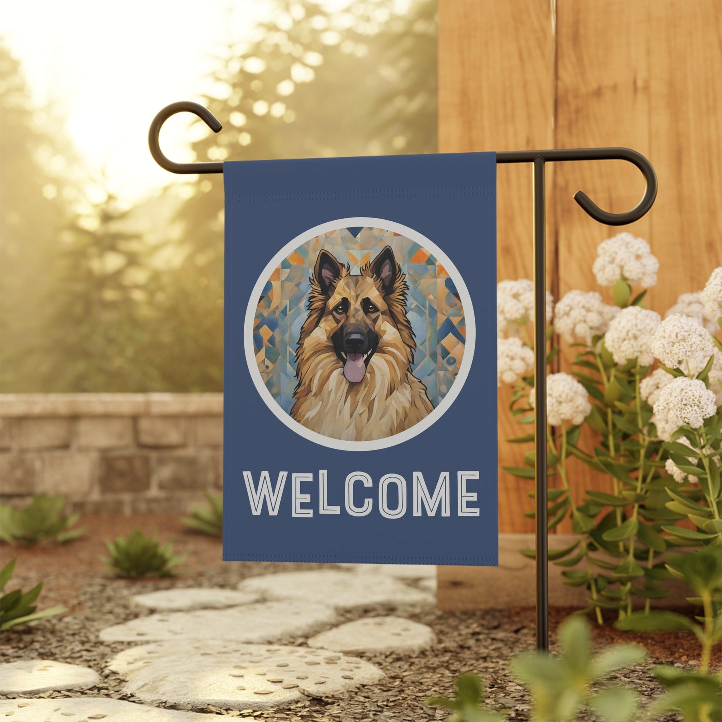 Belgian Tervuren Welcome 2-Sided Garden & House Flag/Banner