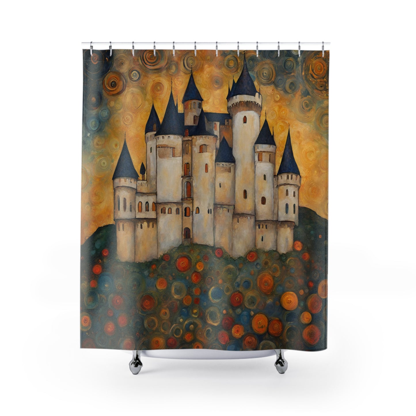 Castle on the Hill Polyester Shower Curtain