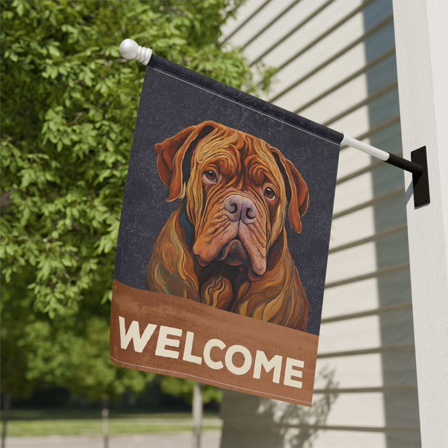 Bordeaux Welcome 2-Sided Garden & House Flag/Banner