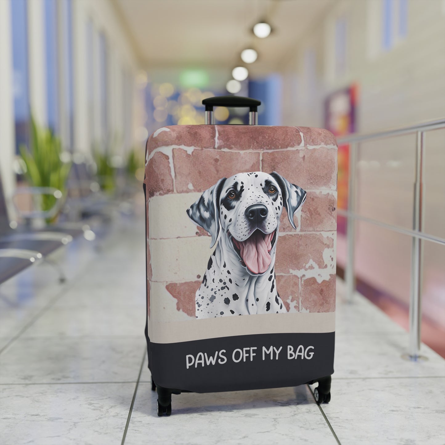 Dalmatian Paws Off My Bag Luggage Cover