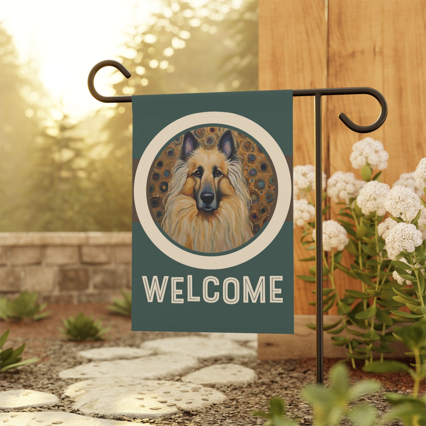 Belgian Tervuren Welcome 2-Sided Garden & House Flag/Banner