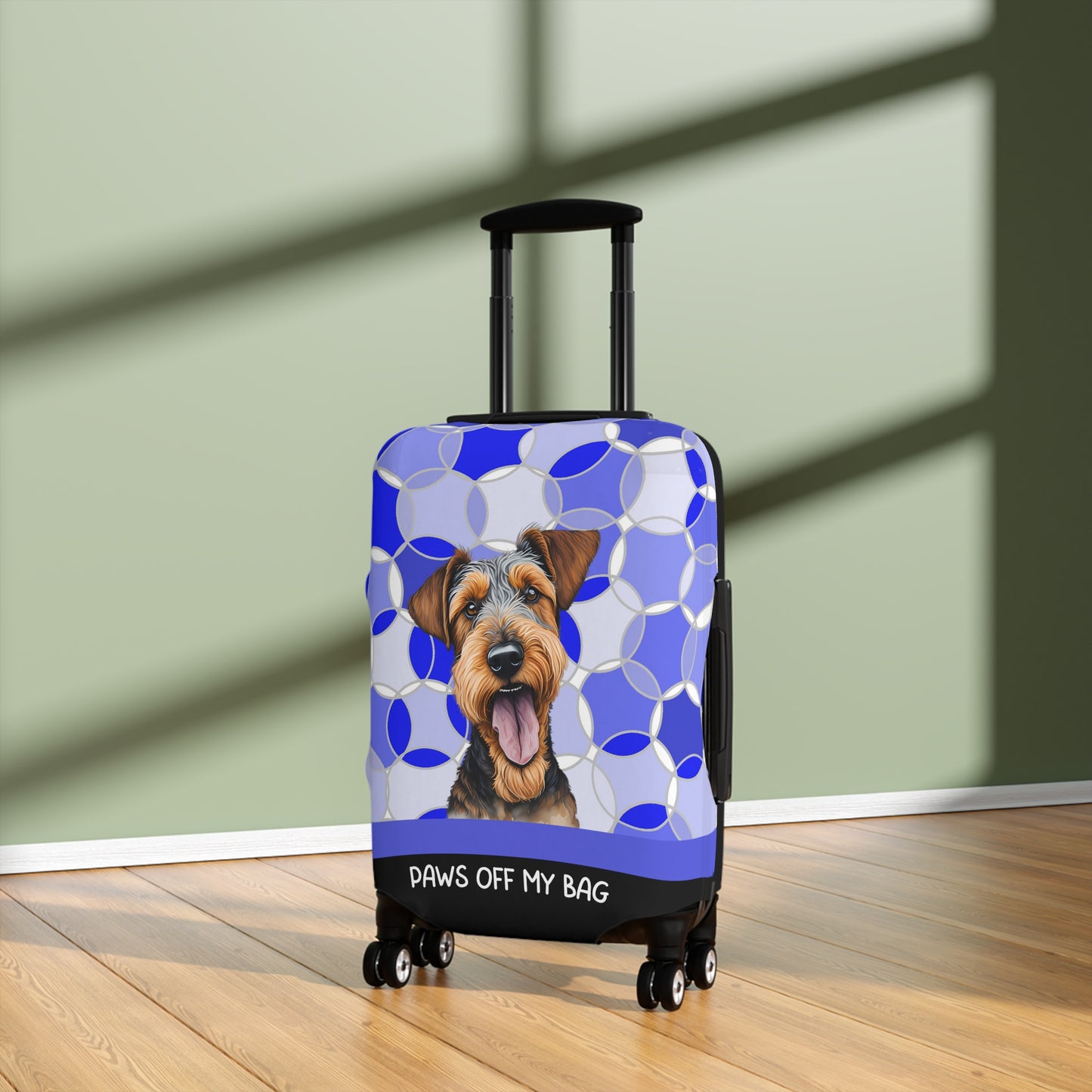 Airedale Terrier Paws Off My Bag Luggage Cover