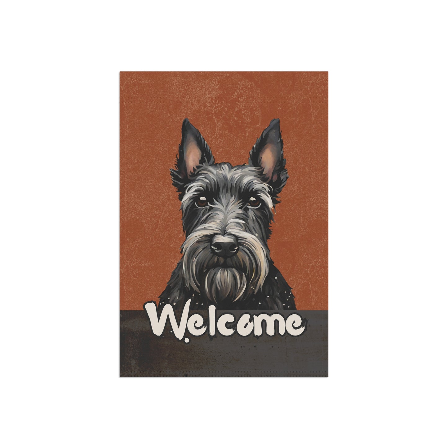 Scottish Terrier Welcome 2-Sided Garden & House Flag/Banner