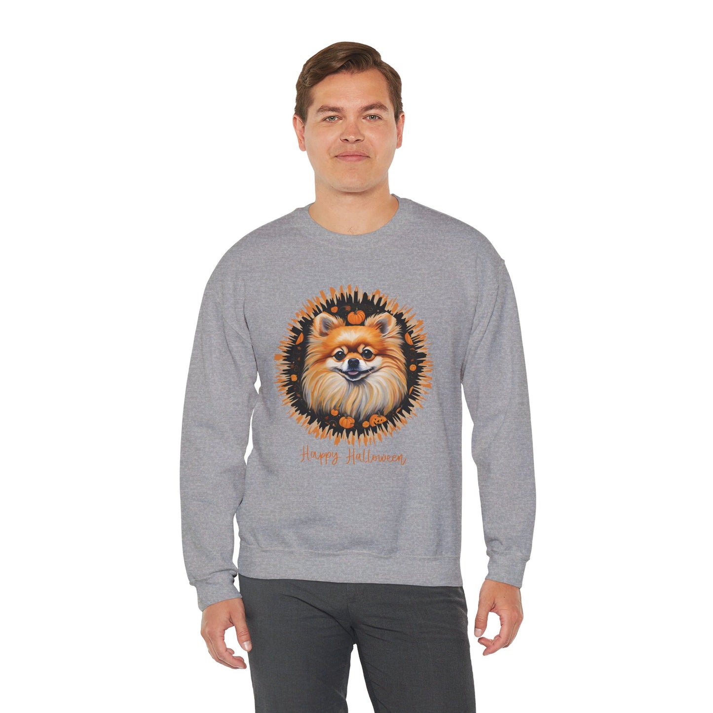 Pomeranian Halloween Unisex Heavy Blend™ Crewneck Sweatshirt