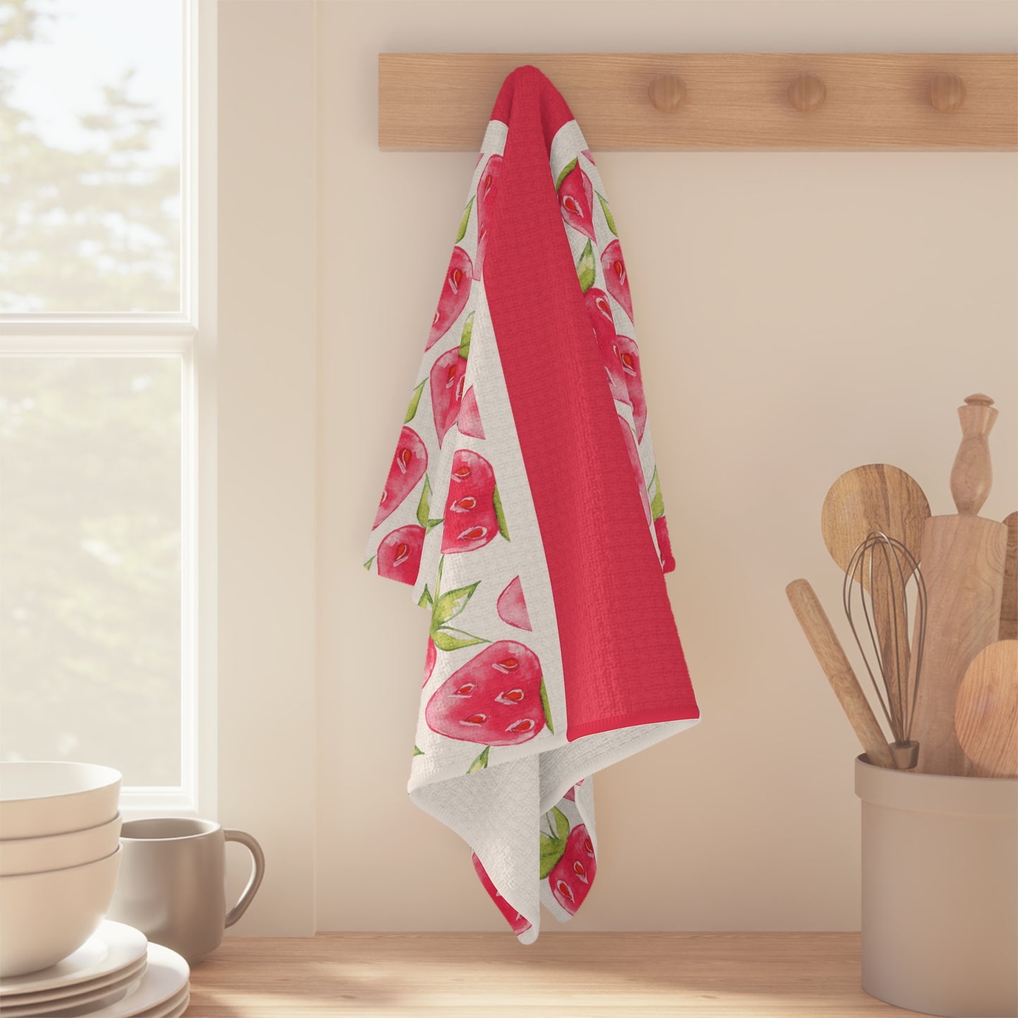 Strawberry Fields Microfiber Tea Towel