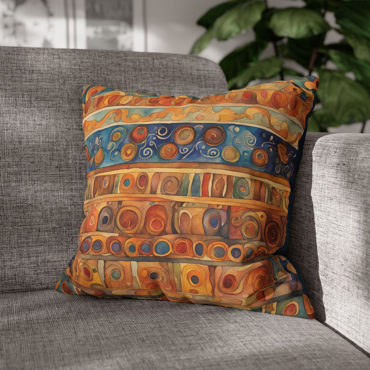 Suez Square Poly Canvas Pillowcase