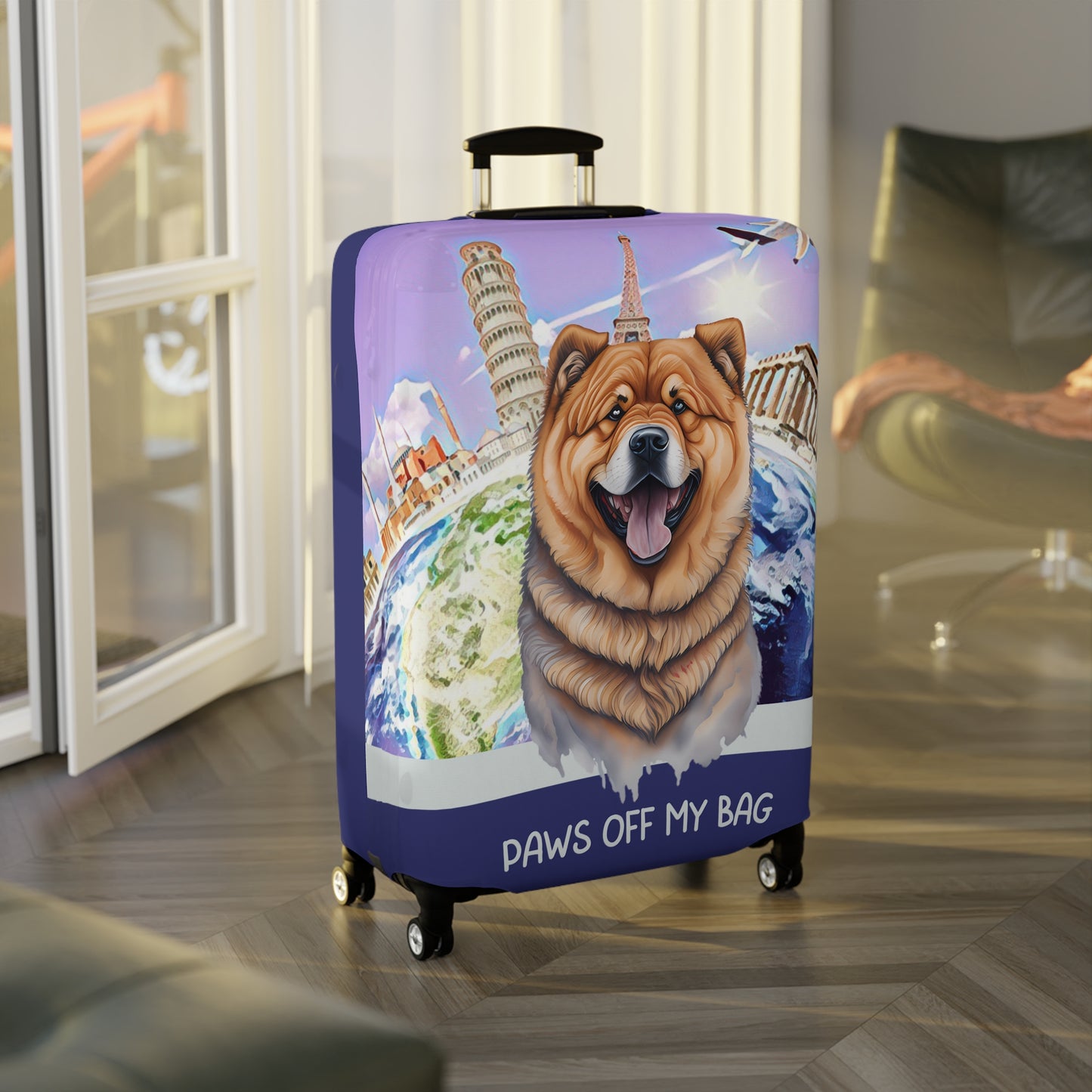 Chow Chow Paws Off My Bag Luggage Cover