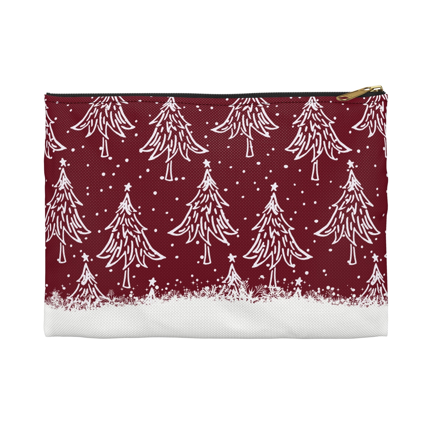 Christmas Trees for All Red Accessory Pouch