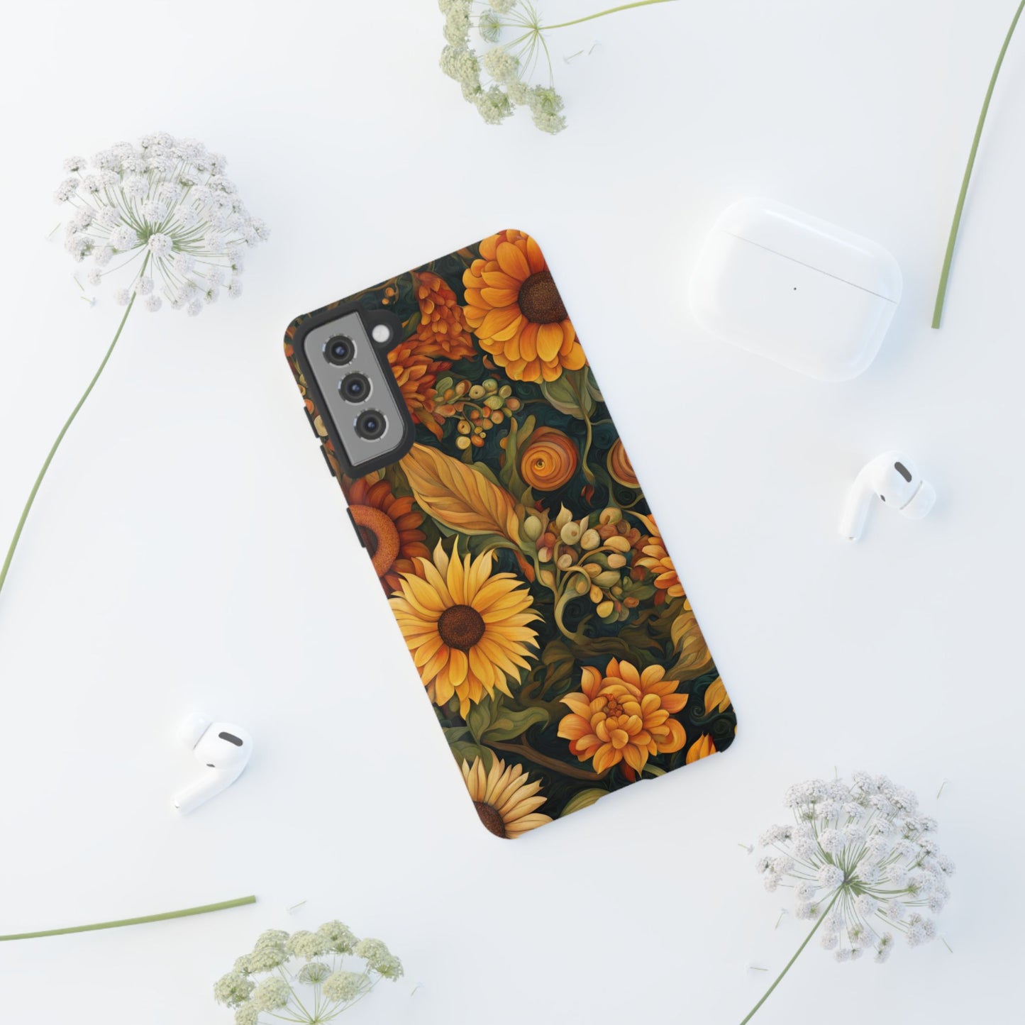 Autumn Flowers iPhone Samsung Galaxy Google Pixel Tough Cases