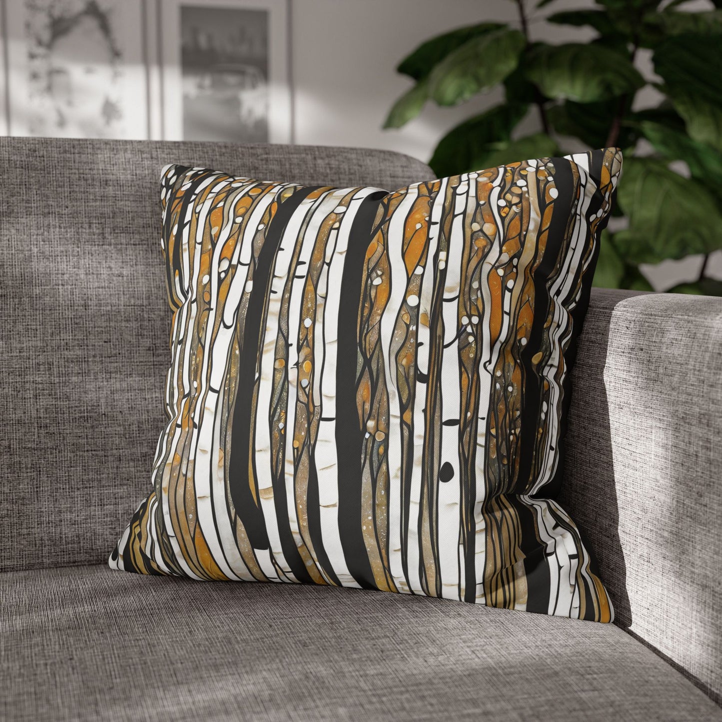 Birch Life Square Poly Canvas Pillowcase