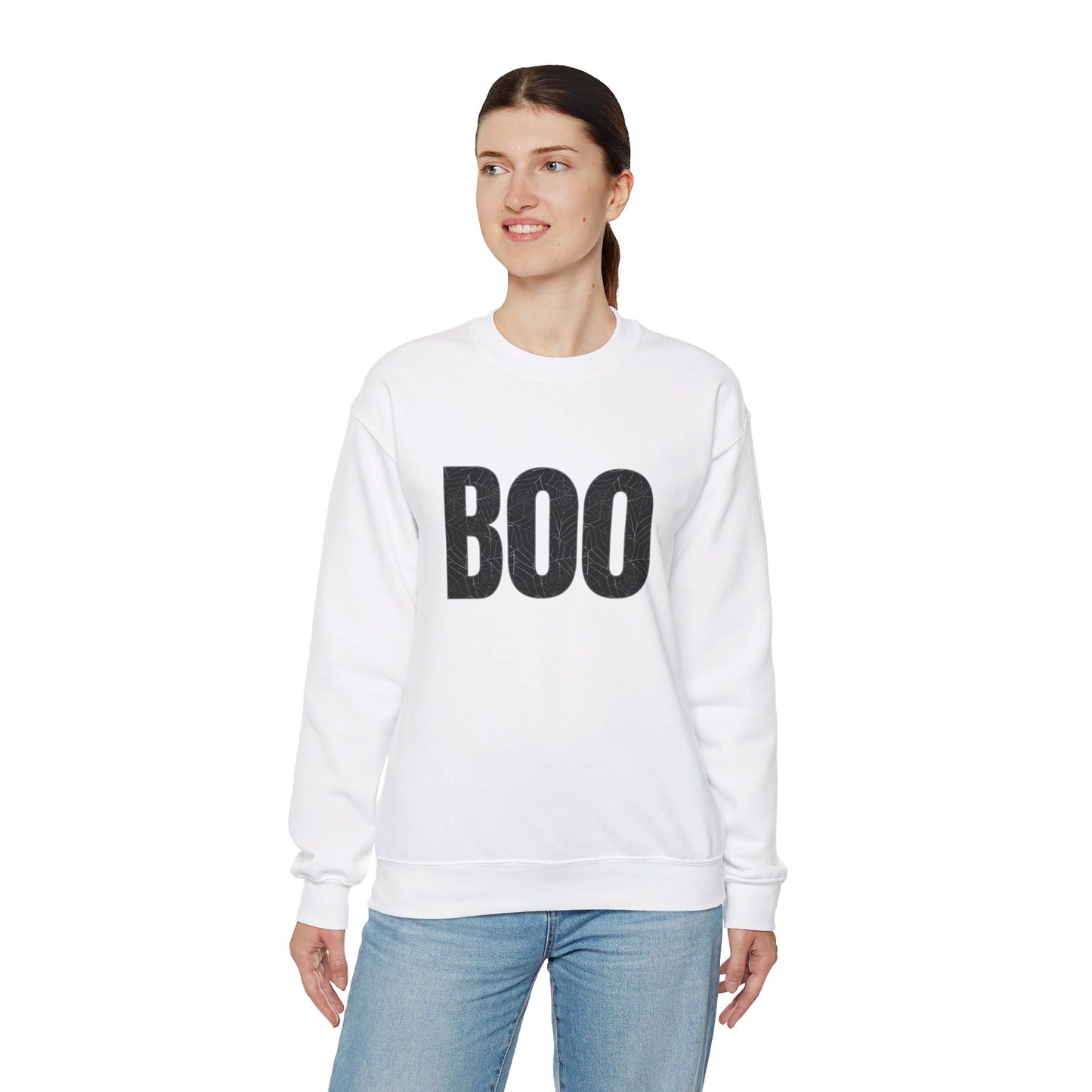 Spider Web BOO Unisex Heavy Blend™ Crewneck Sweatshirt