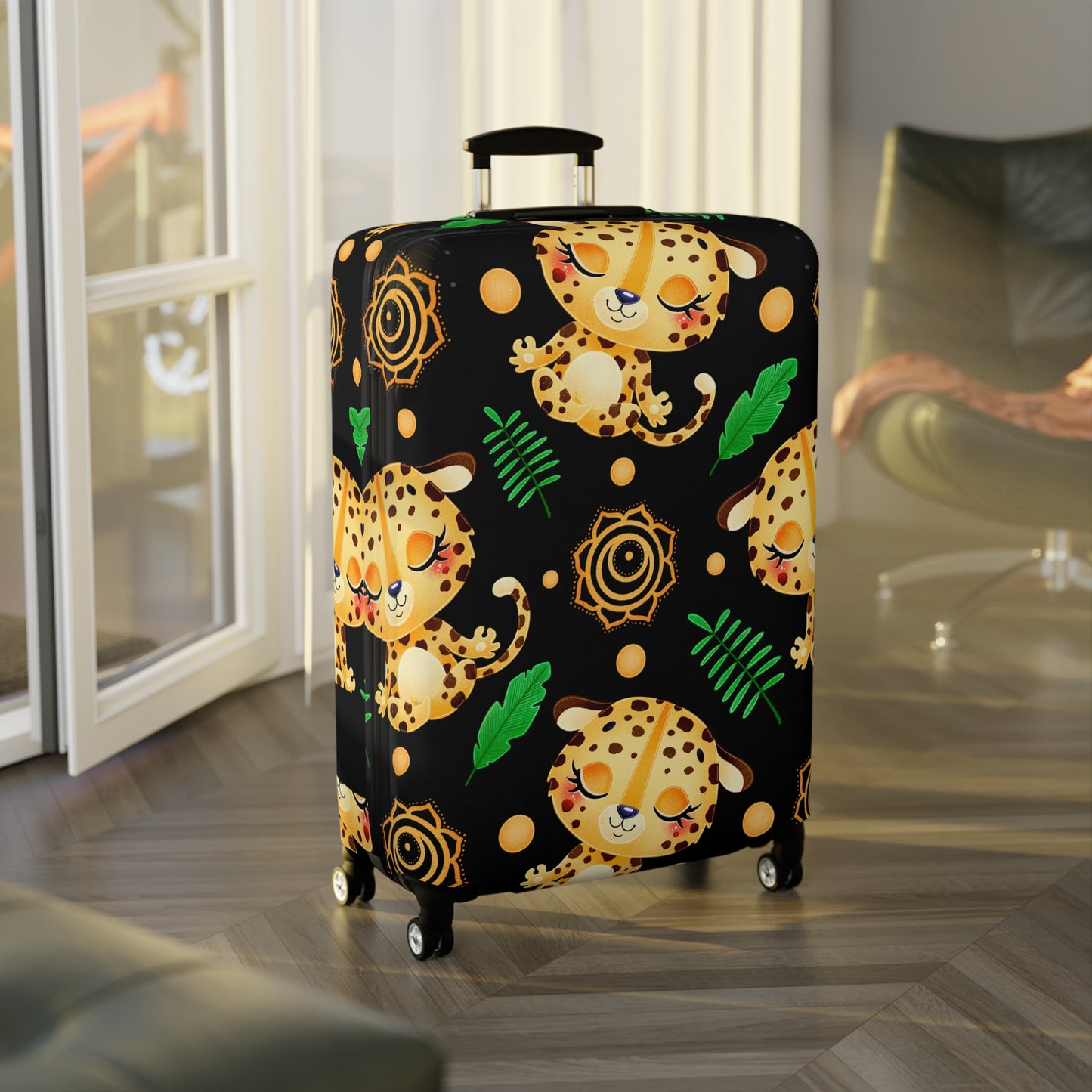 Zen Leopard Luggage Cover