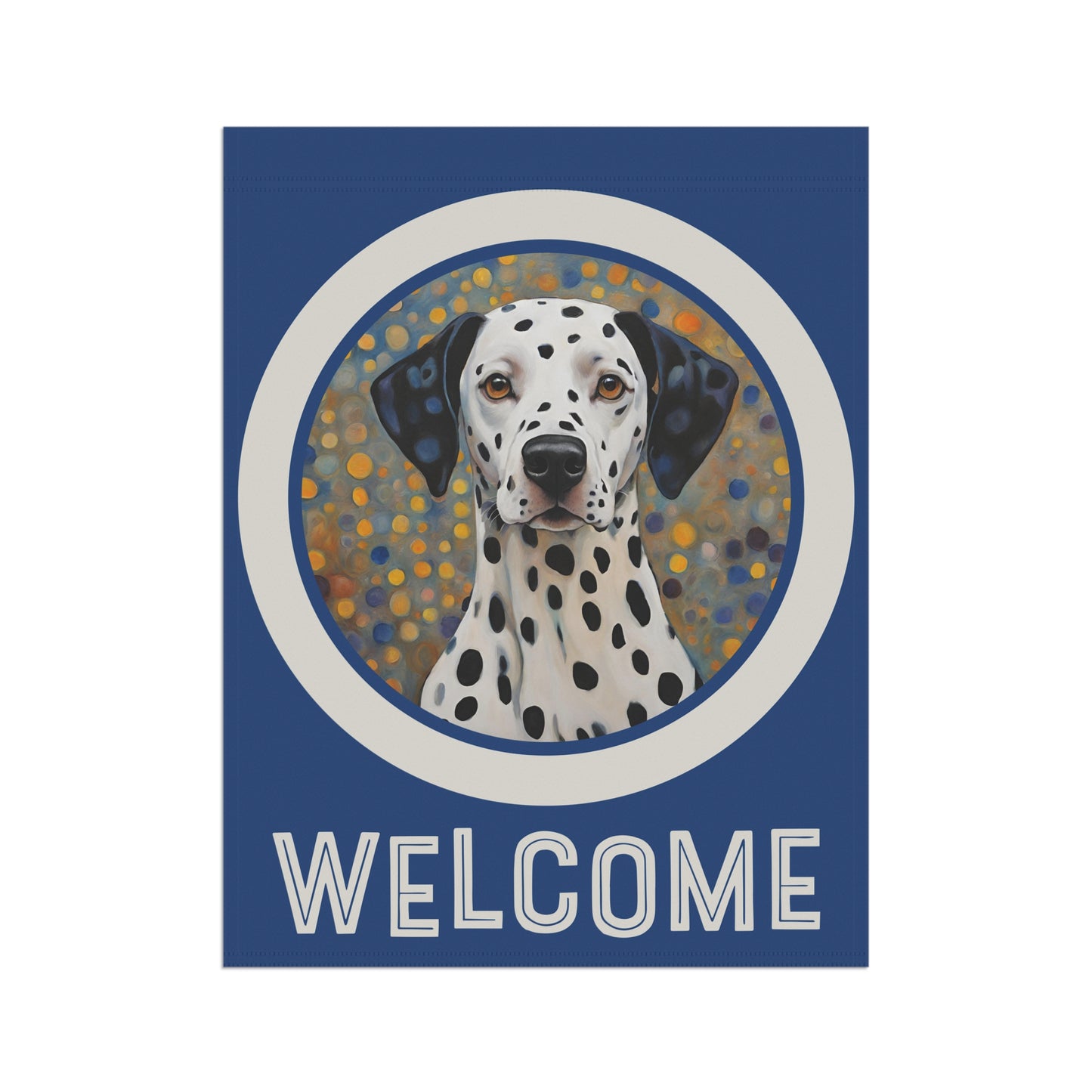 Dalmatian Welcome 2-Sided Garden & House Flag/Banner