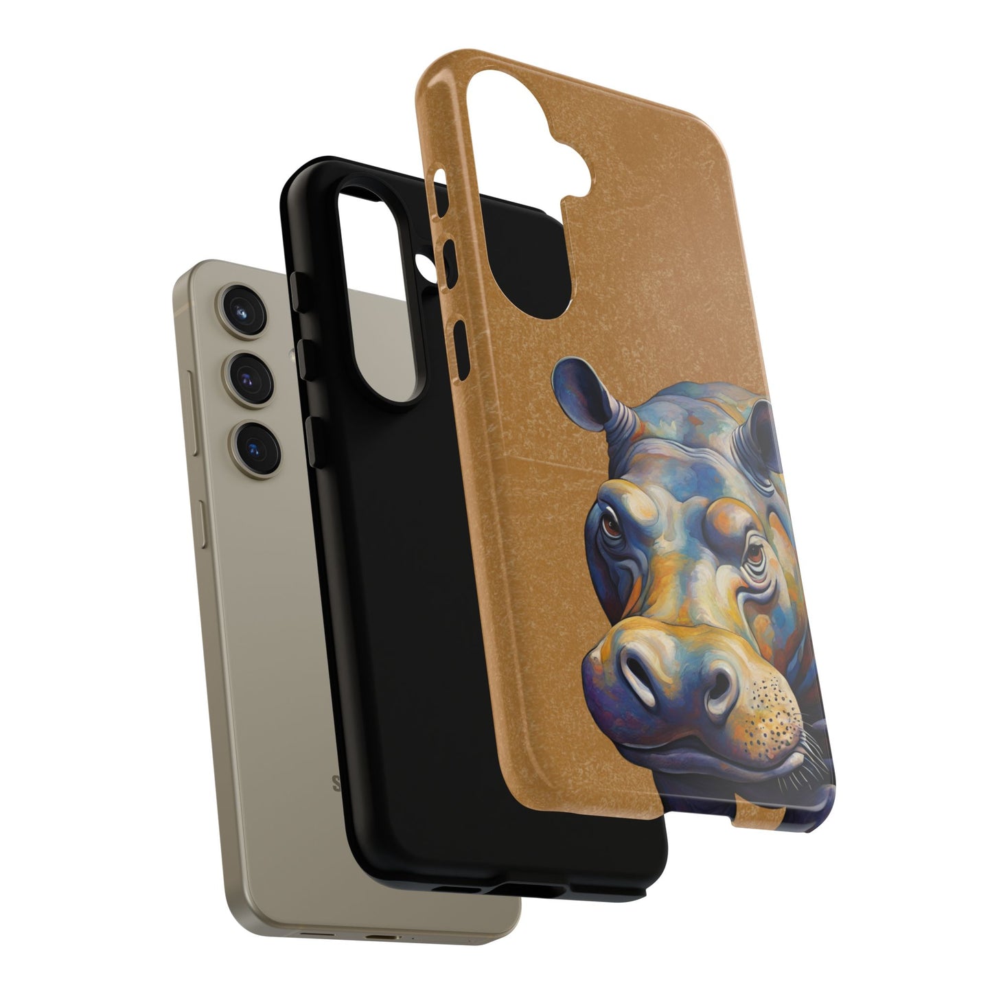 Hippo Wildlife iPhone Samsung Galaxy Google Pixel Tough Cases