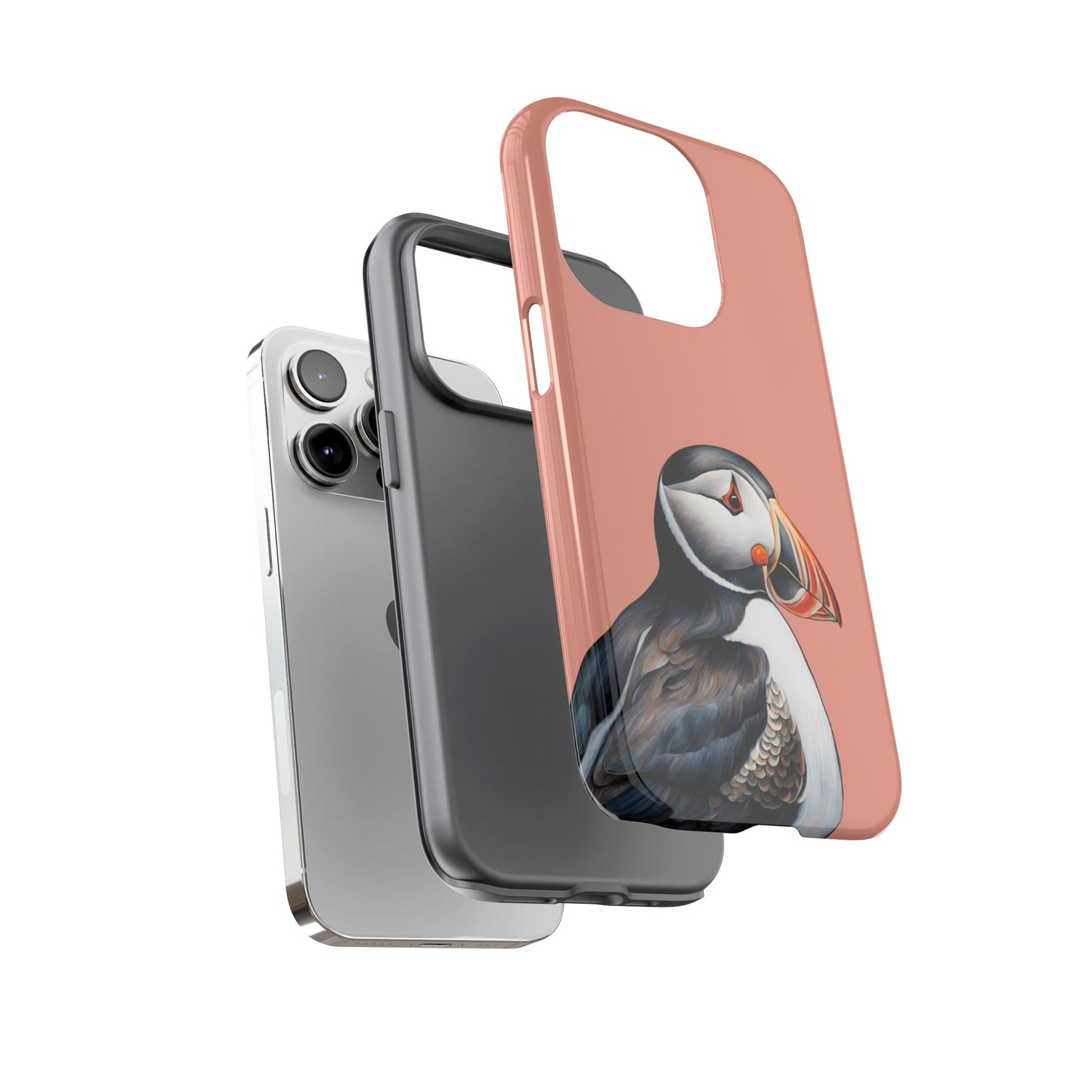 Puffin Wildlife iPhone Samsung Galaxy Google Pixel Tough Cases