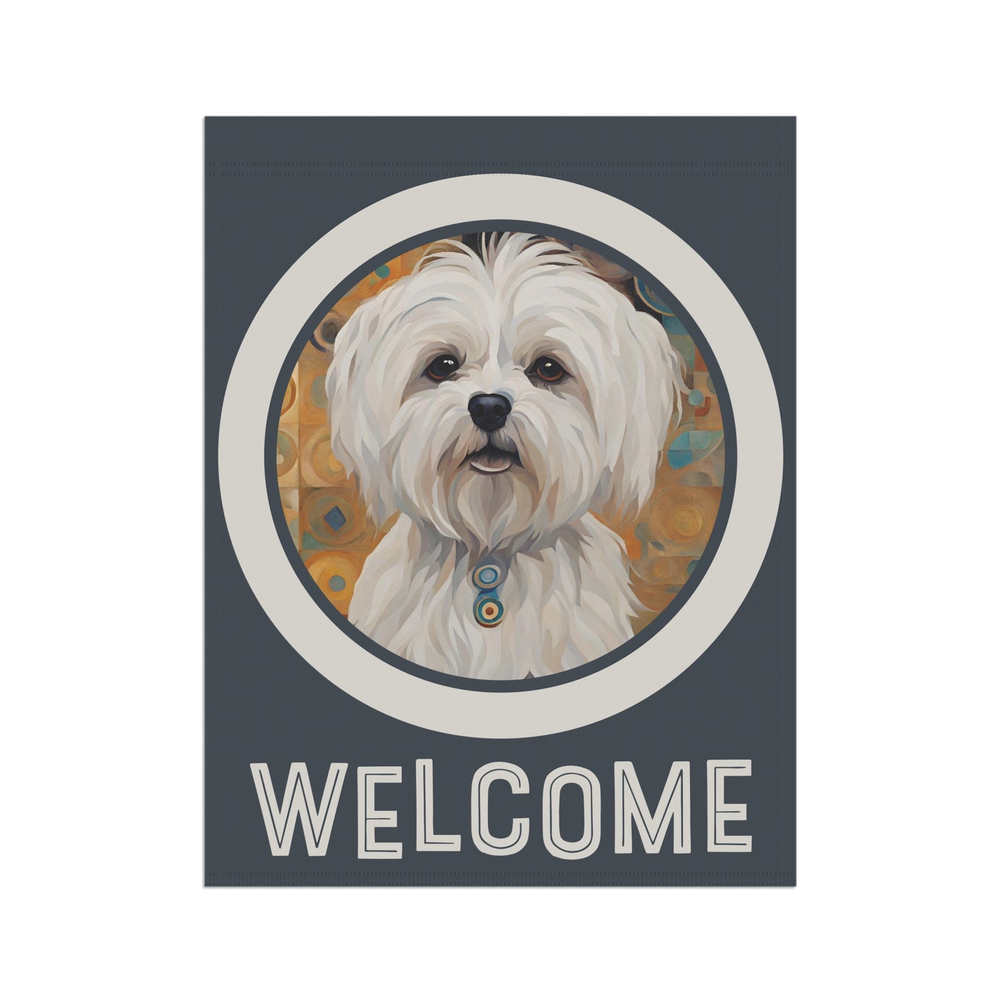 Maltese Welcome 2-Sided Garden & House Flag/Banner