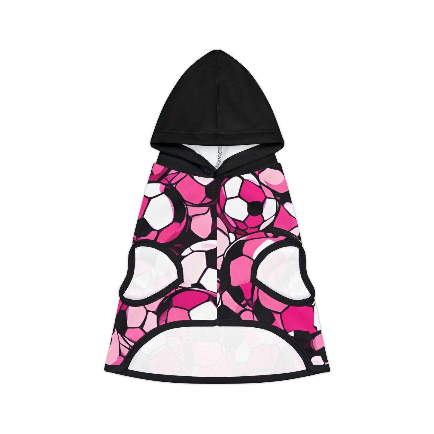 Hot Pink Soccer Pet Hoodie