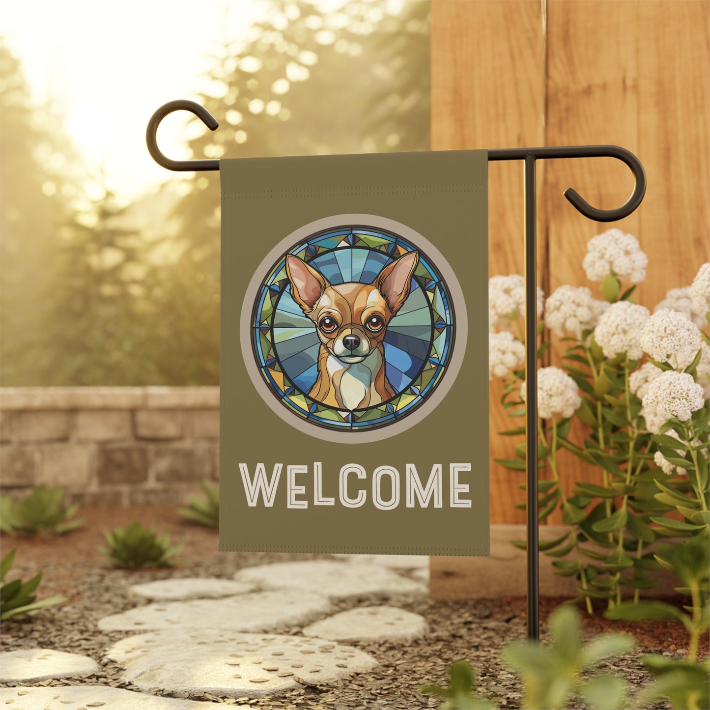 Chihuahua Welcome 2-Sided Garden & House Flag/Banner