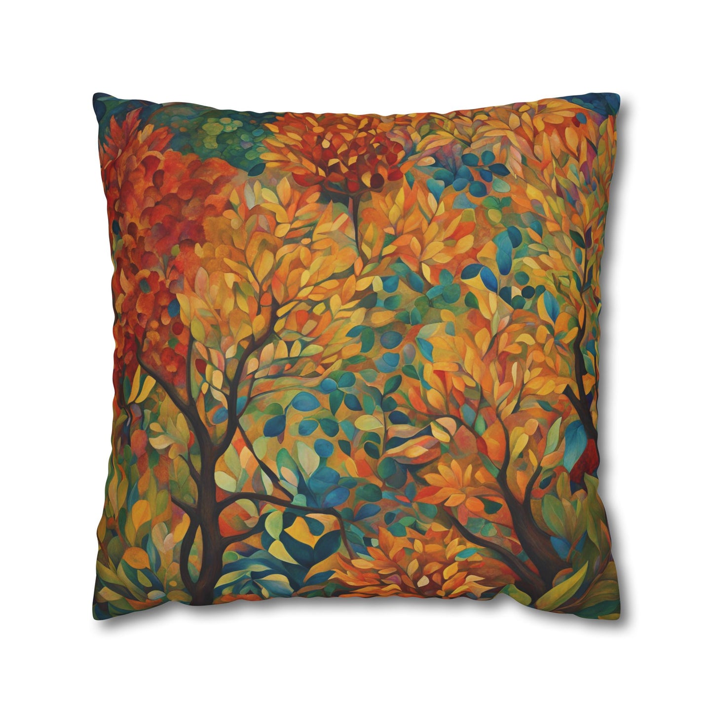 Autumn Square Poly Canvas Pillowcase