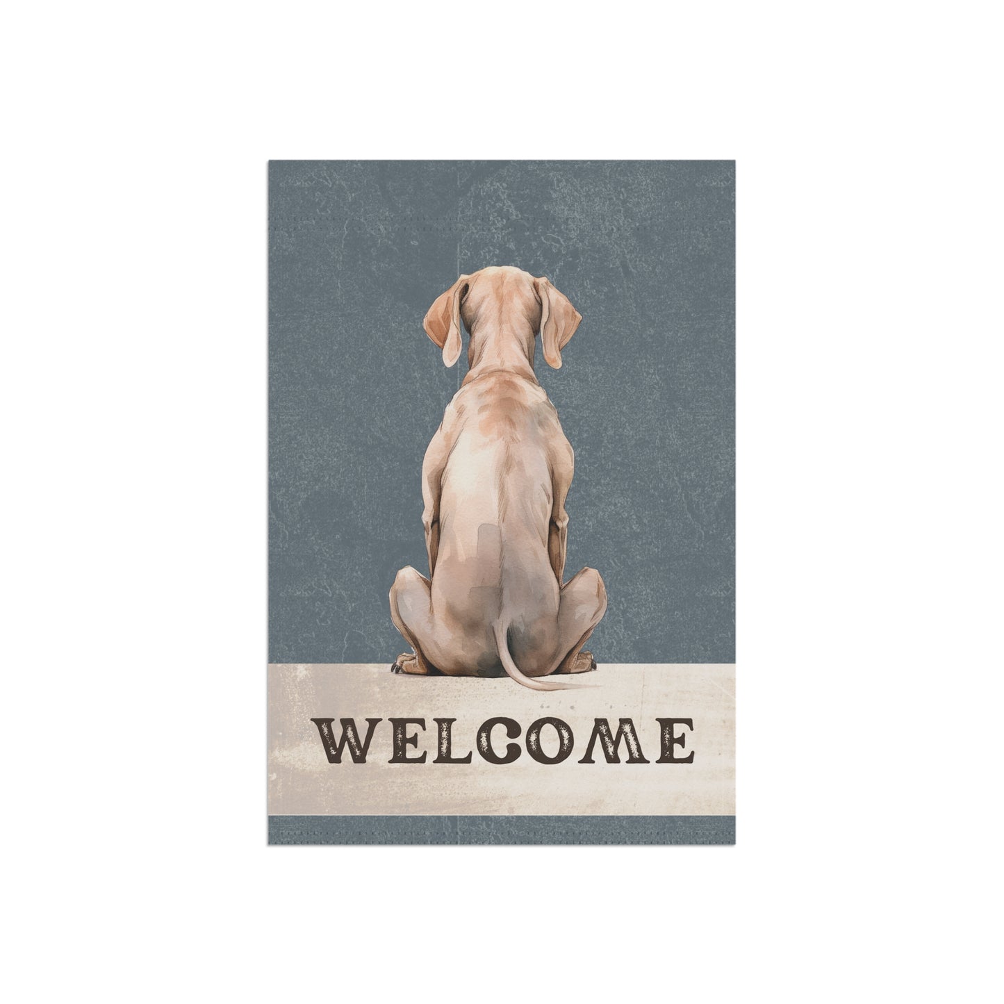 Weimaraner Welcome 2-Sided Garden & House Flag/Banner