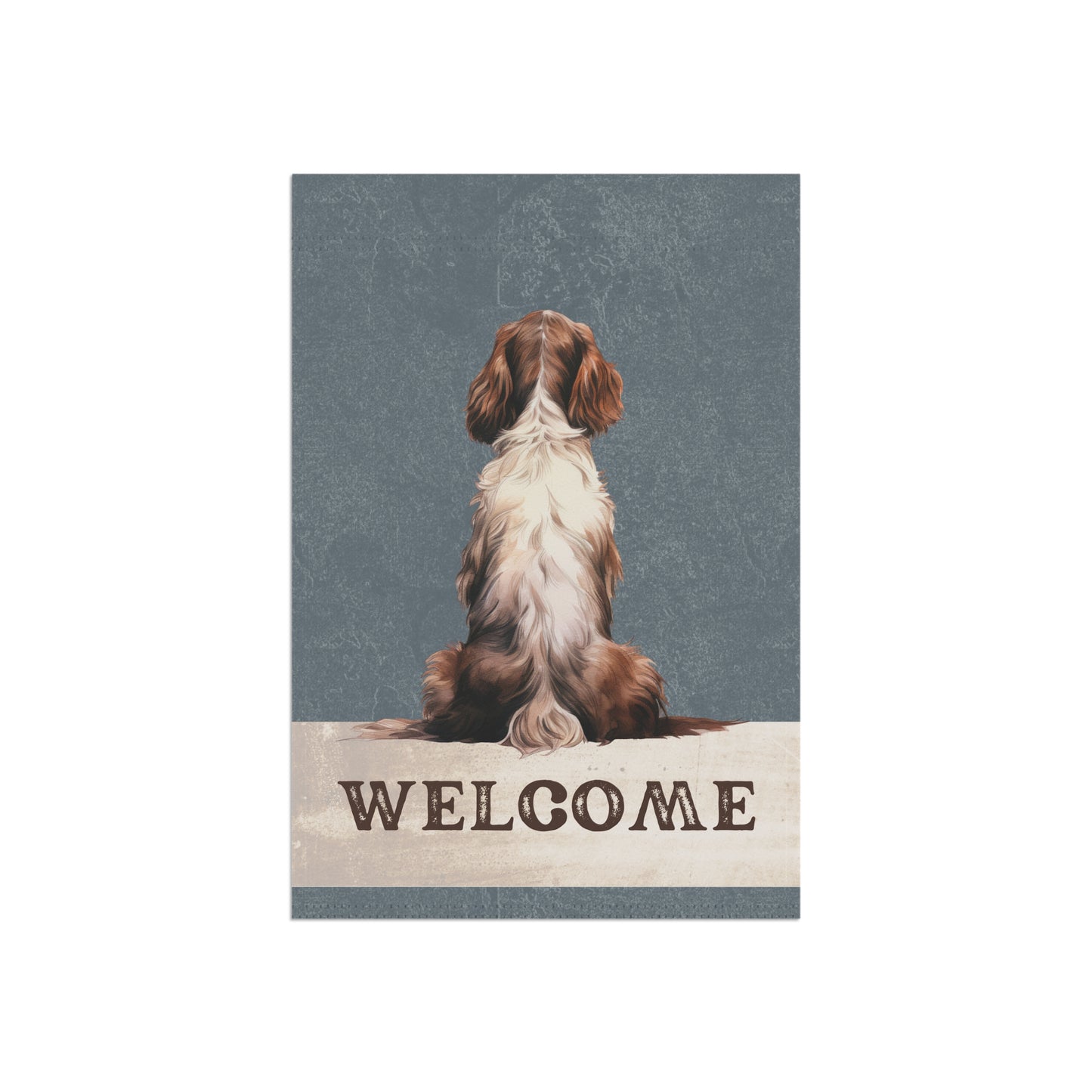 English Springer Spaniel Welcome 2-Sided Garden & House Flag/Banner