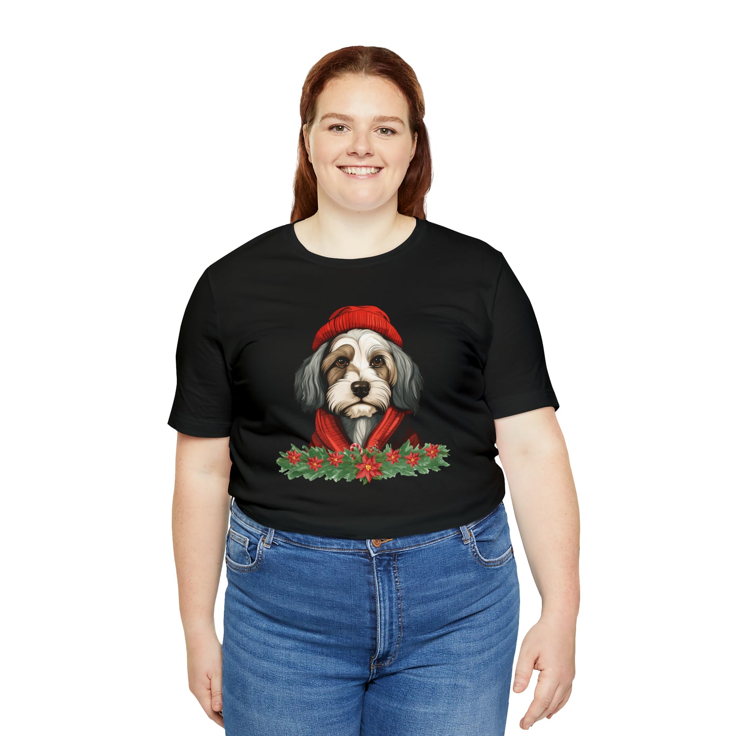 Havanese in Hat & Scarf Unisex Jersey Short Sleeve Tee