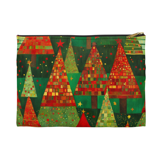 Christmas Tree Forest Accessory Pouch