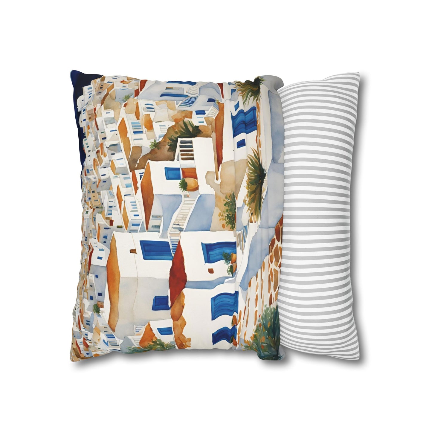 It's Greek Square Poly Canvas Pillowcase