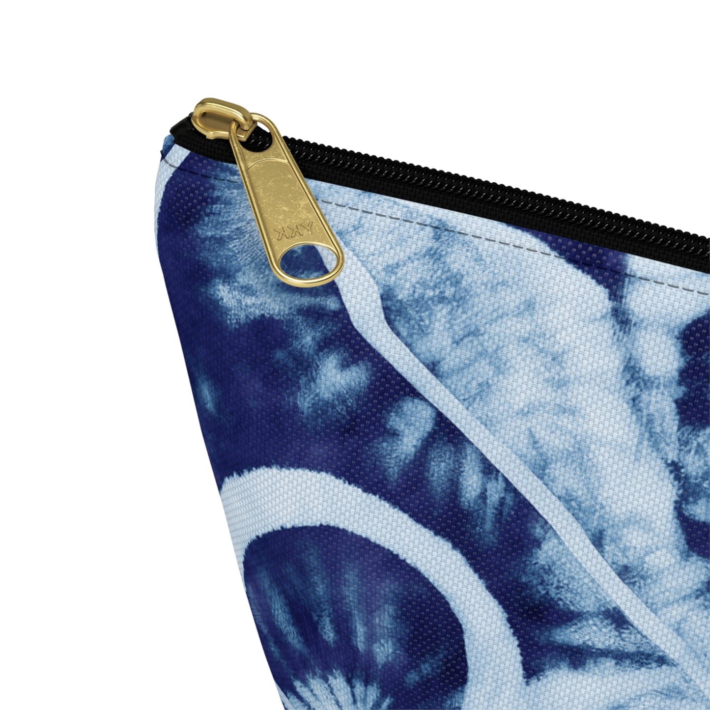 Shibori Indigo Accessory Pouch w T-bottom