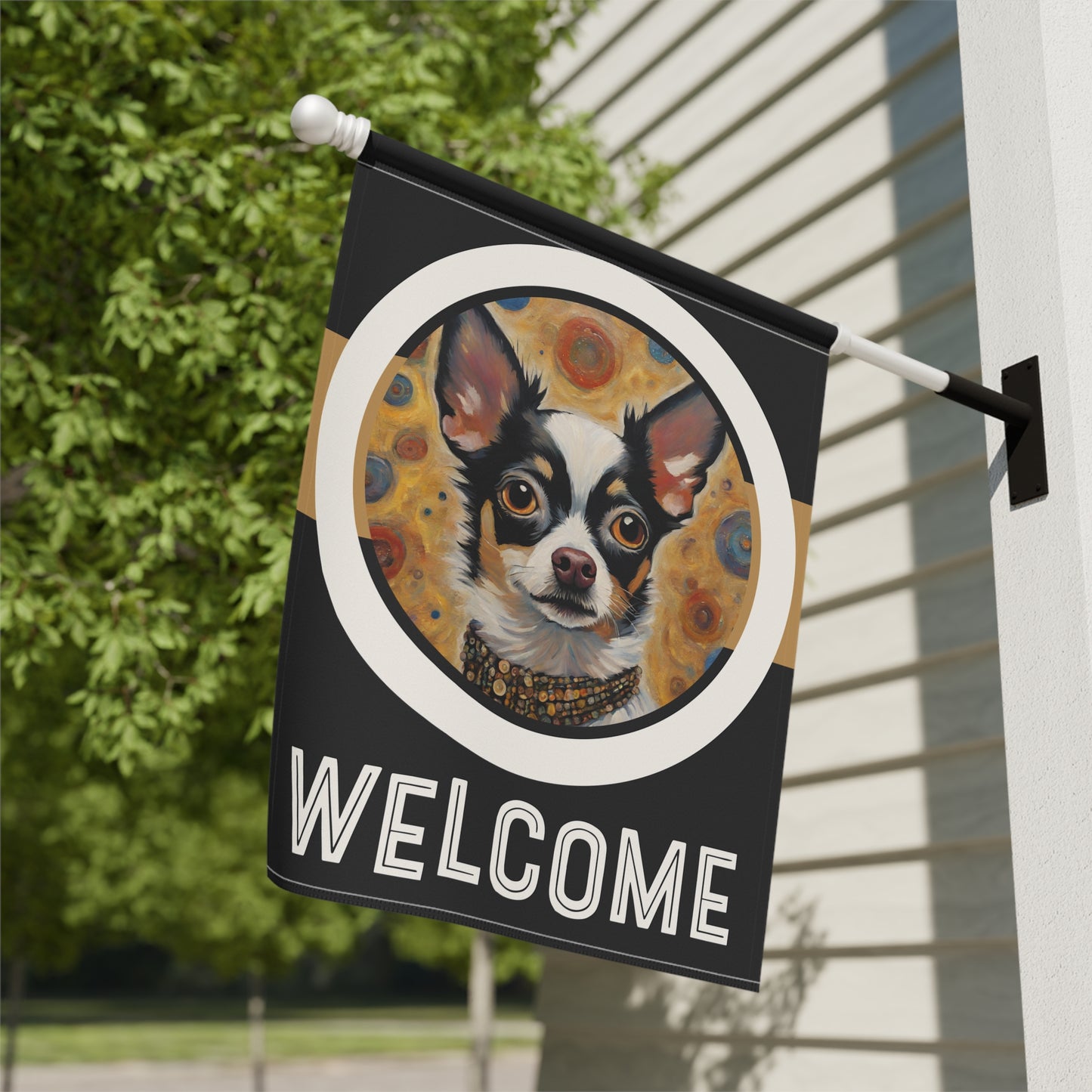 Chihuahua Welcome 2-Sided Garden & House Flag/Banner