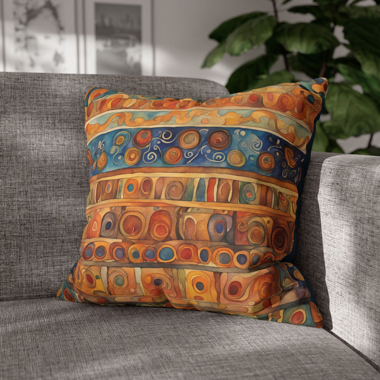 Suez Square Poly Canvas Pillowcase