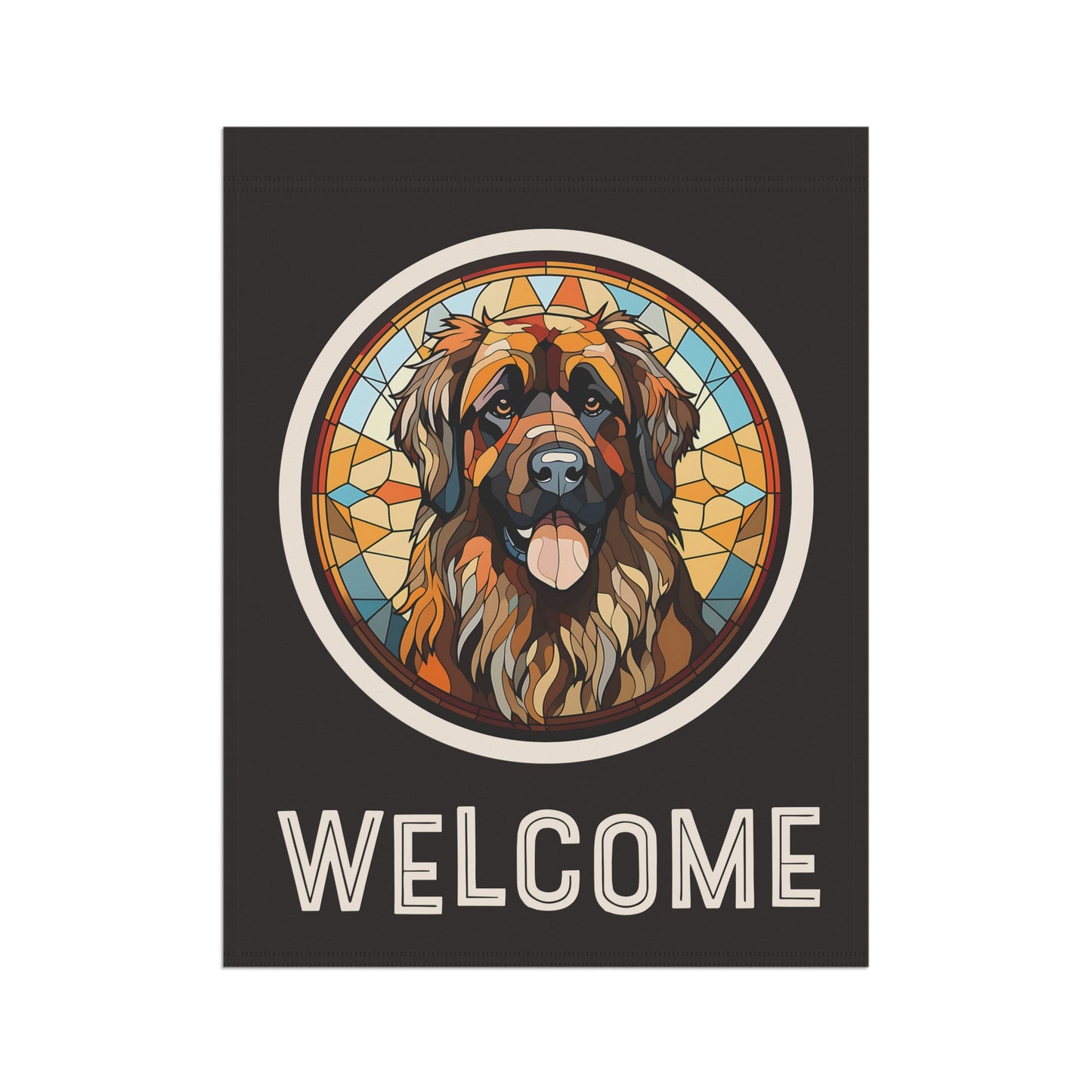 Leonberger Welcome 2-Sided Garden & House Flag/Banner