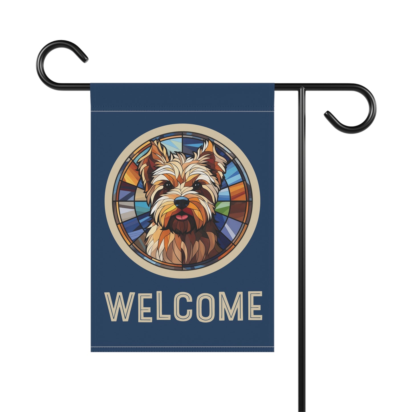 Biewer Terrier Welcome 2-Sided Garden & House Flag/Banner