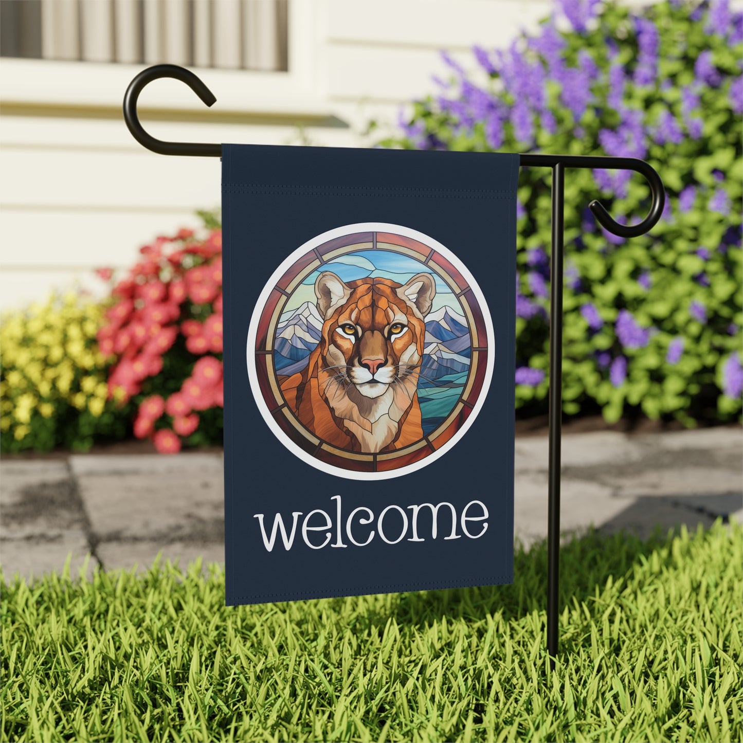 Puma Welcome 2-Sided Garden & House Flag/Banner