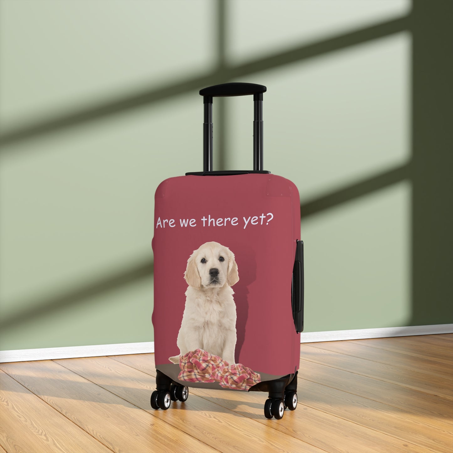 Golden Retriever Are We There yet? Luggage Cover