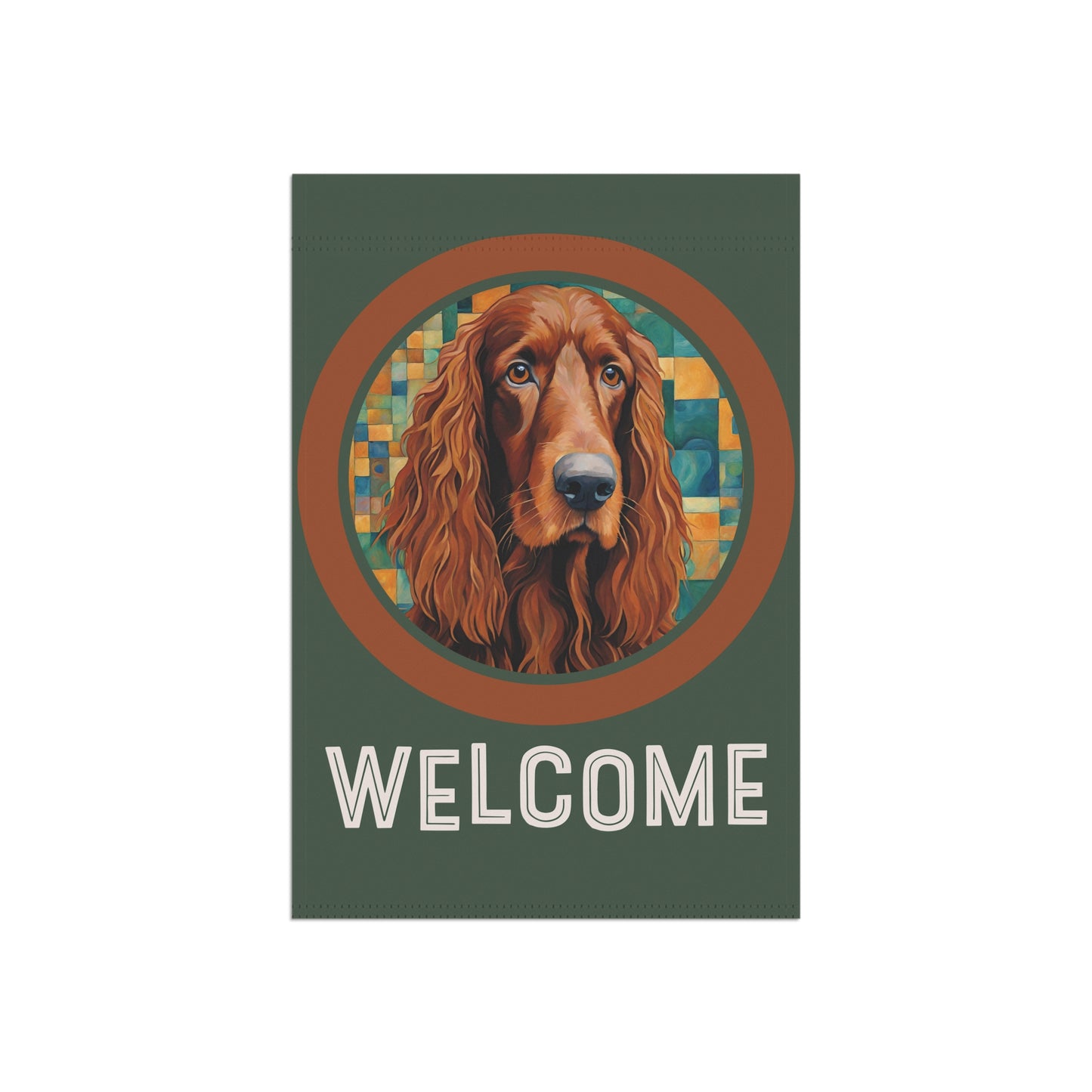 Irish Setter Welcome 2-Sided Garden & House Flag/Banner