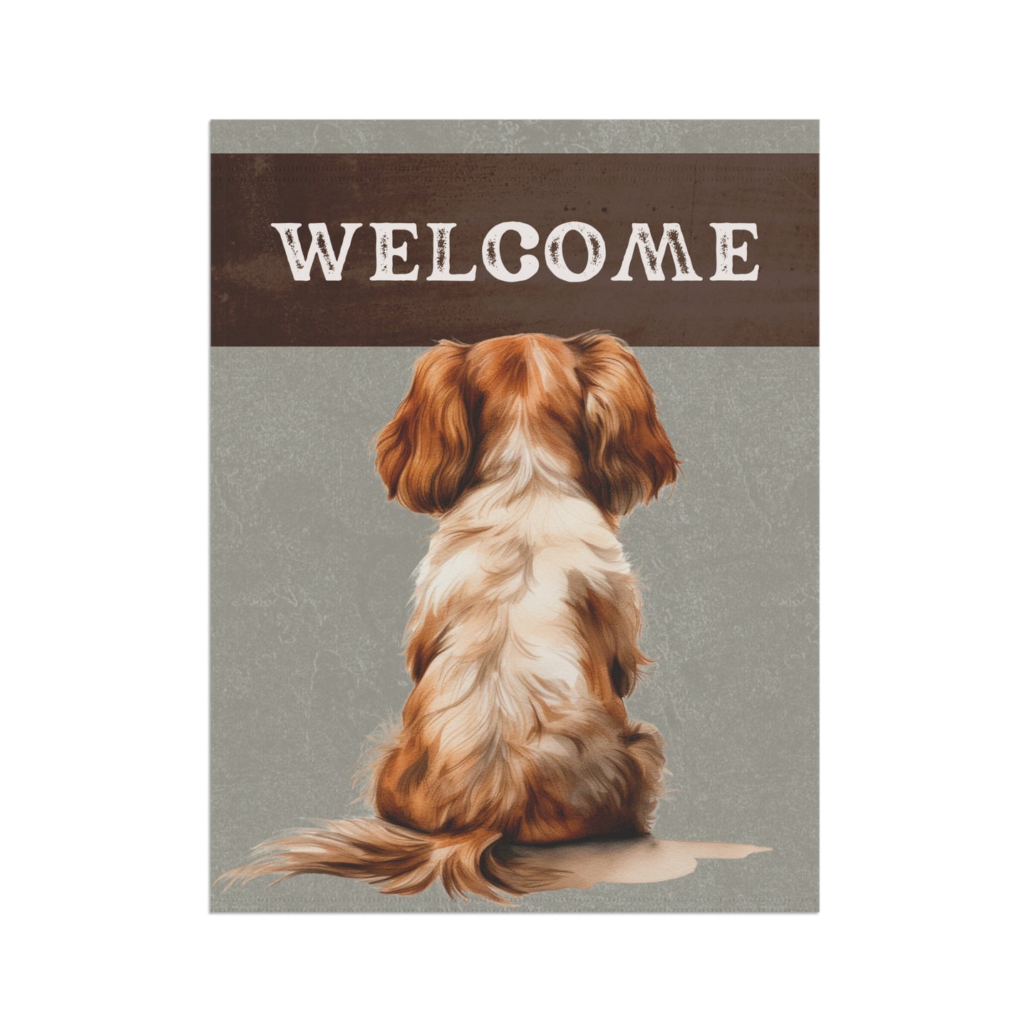 Cavalier King Charles Welcome 2-Sided Garden & House Flag/Banner