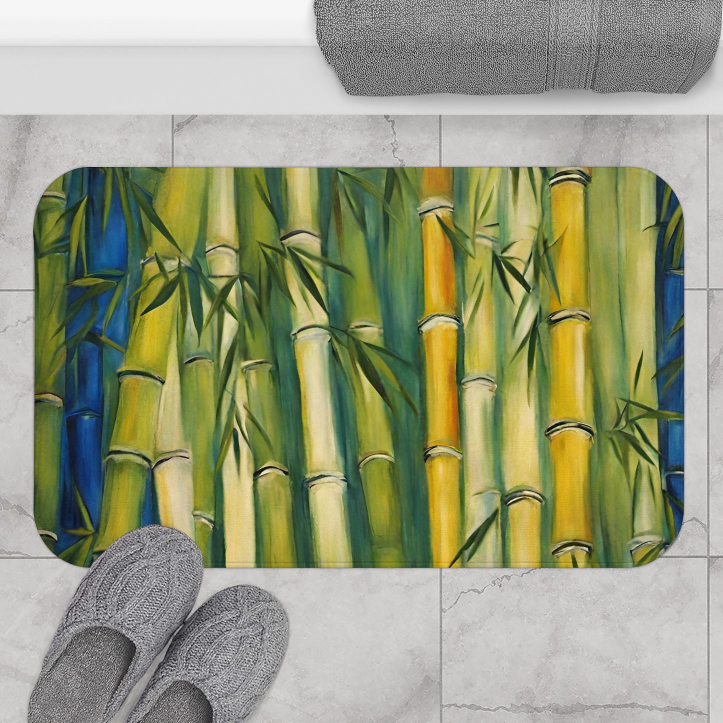 Nice Bamboo Microfiber Bath Mat