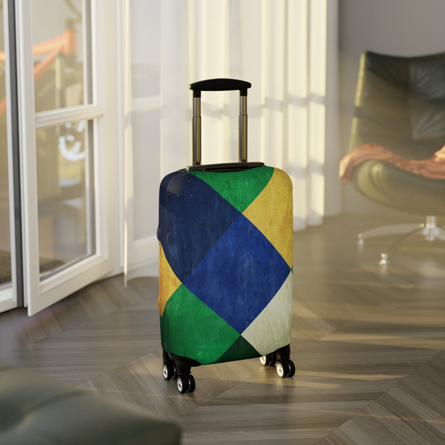 Brasil Plaid Luggage Cover