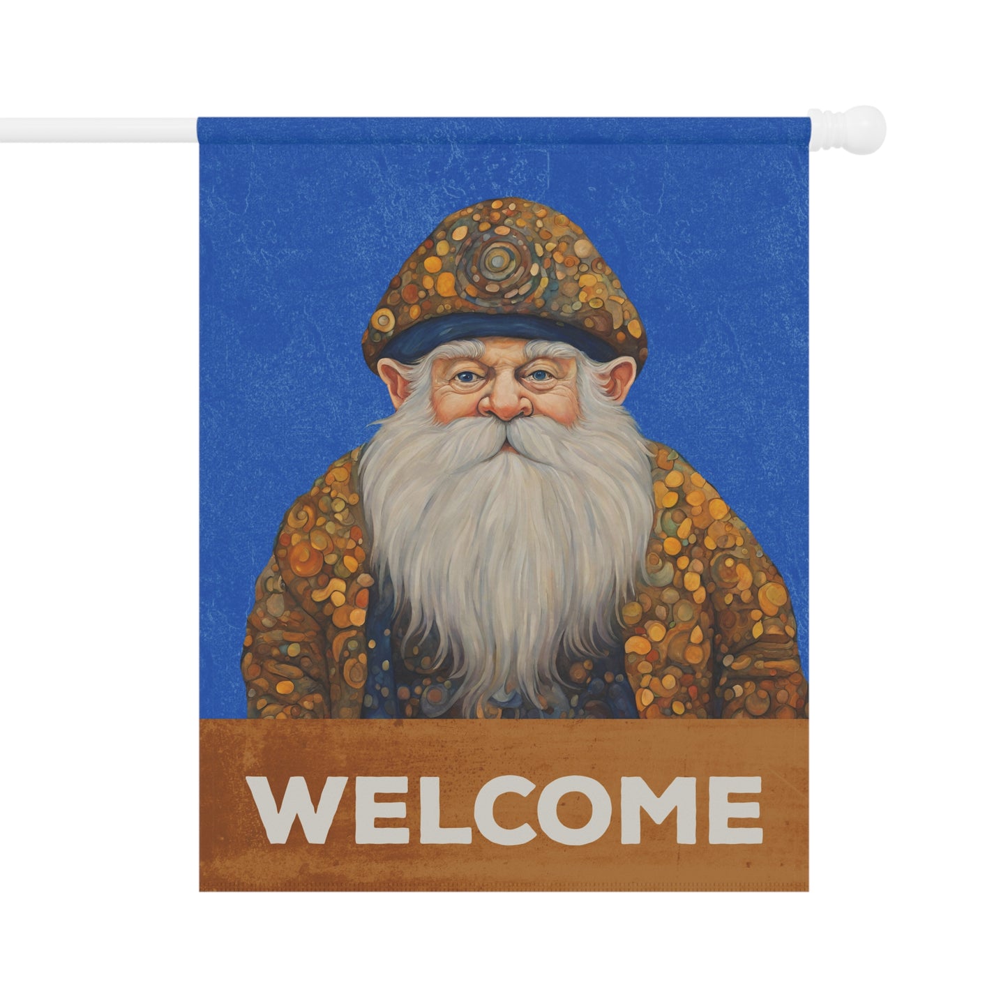 Gnome Welcome 2-Sided Garden & House Flag/Banner