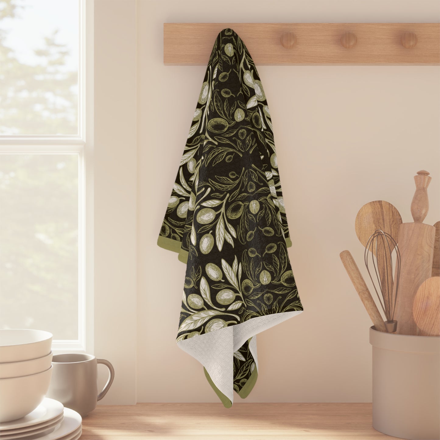 Many Olives Microfiber Tea Towel