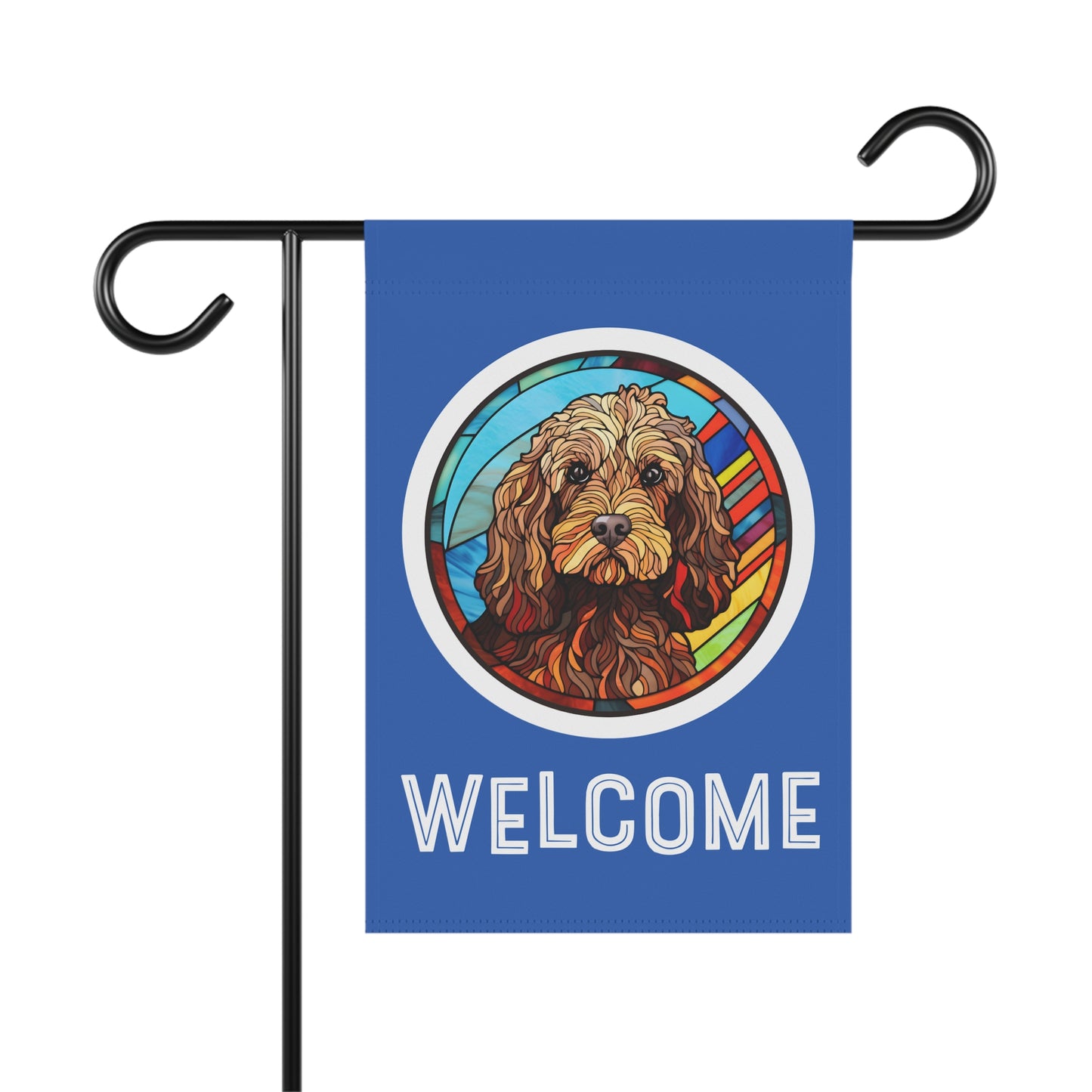 Cockapoo Welcome 2-Sided Garden & House Flag/Banner