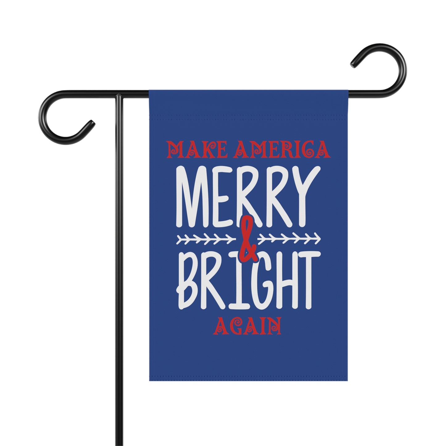 Bold Make America Merry & Bright Again 2-Sided Garden Banner