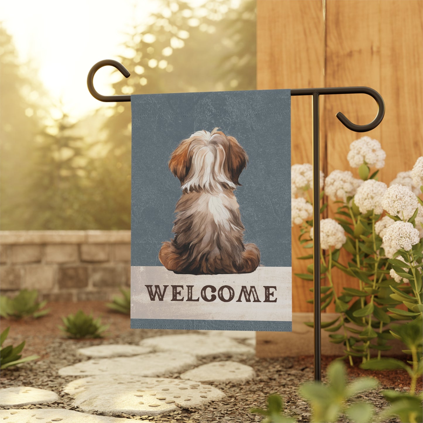 Havanese Welcome 2-Sided Garden & House Flag/Banner