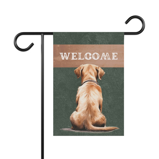 Labrador Welcome 2-Sided Garden & House Flag/Banner