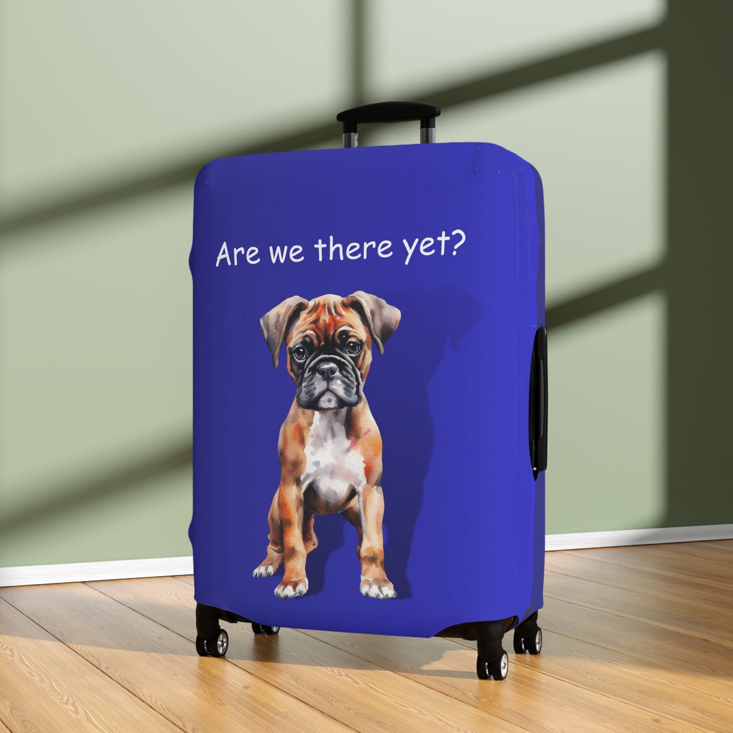 Boxer Puppy Are We There Yet? Luggage Cover