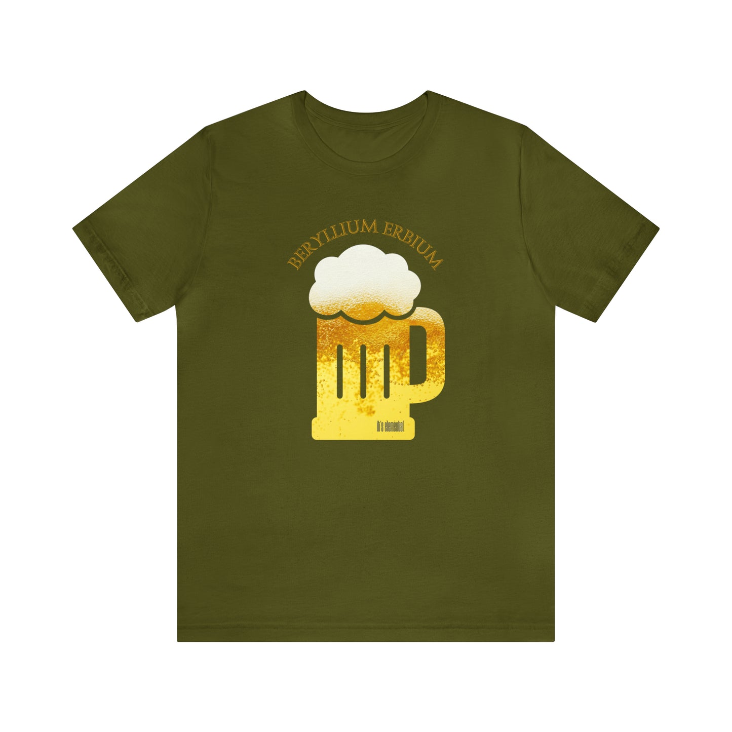 Beryllium Erbium It's Elemental Beer Unisex Jersey Short Sleeve Tee